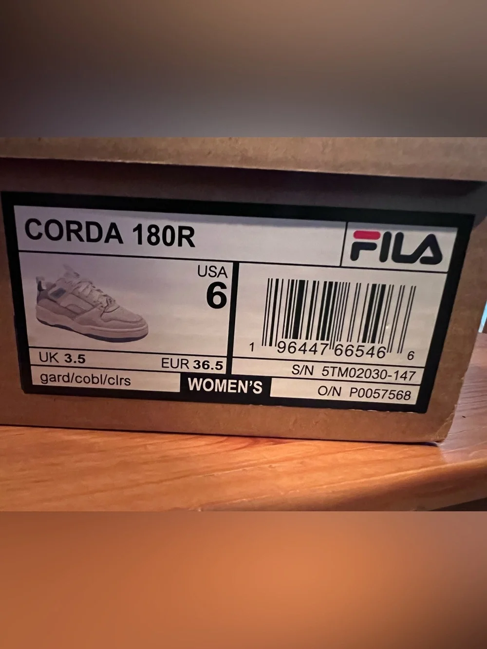 Fila Corda 180R Women's— Off White with Light Blue Accent
